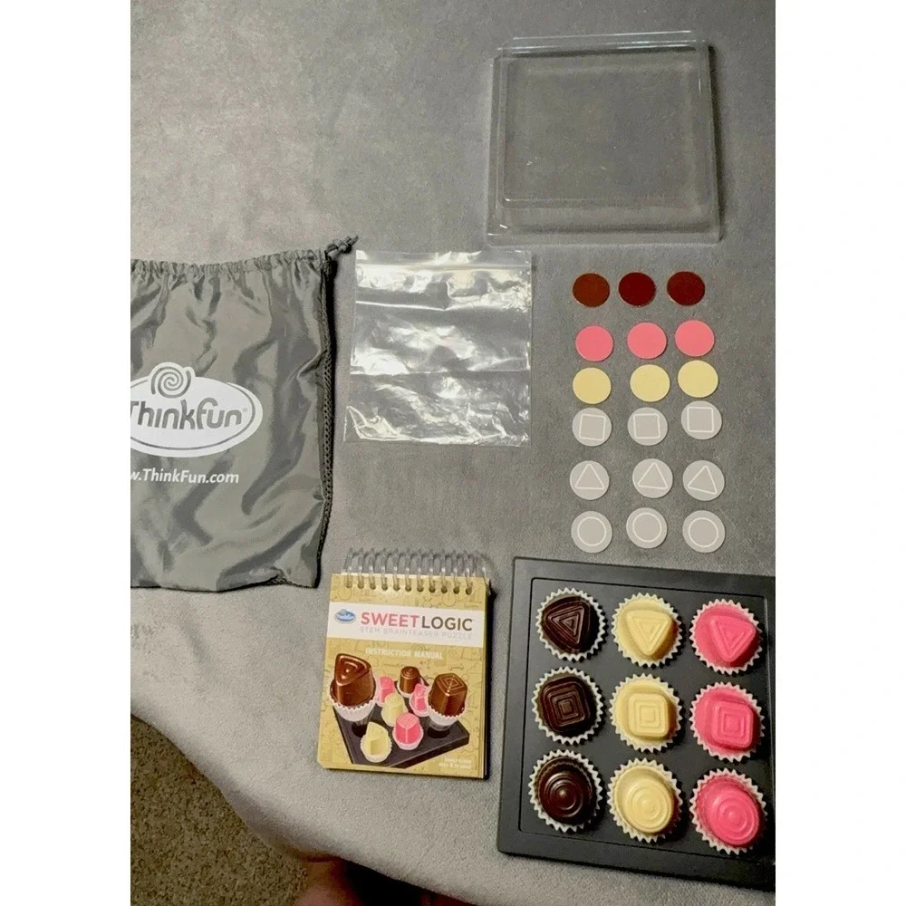 ThinkFun Chocolate Fix Logic Game Complete In Bag  Instructions